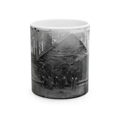 Brandy Station, Virginia. Gen. Rufus Ingalls And Group (U.S. Civil War) White Coffee Mug 11oz - Go Mug Yourself