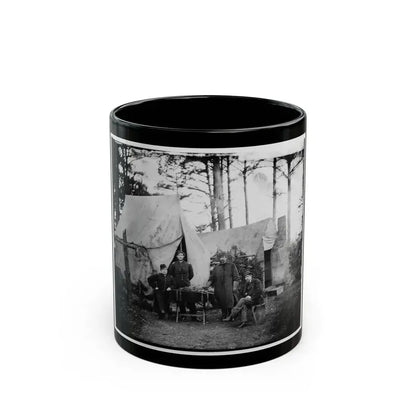 Brandy Station, Virginia. Group Of Officers, Headquarters, Army Of The Potomac (U.S. Civil War) Black Coffee Mug 11oz - Go Mug Yourself