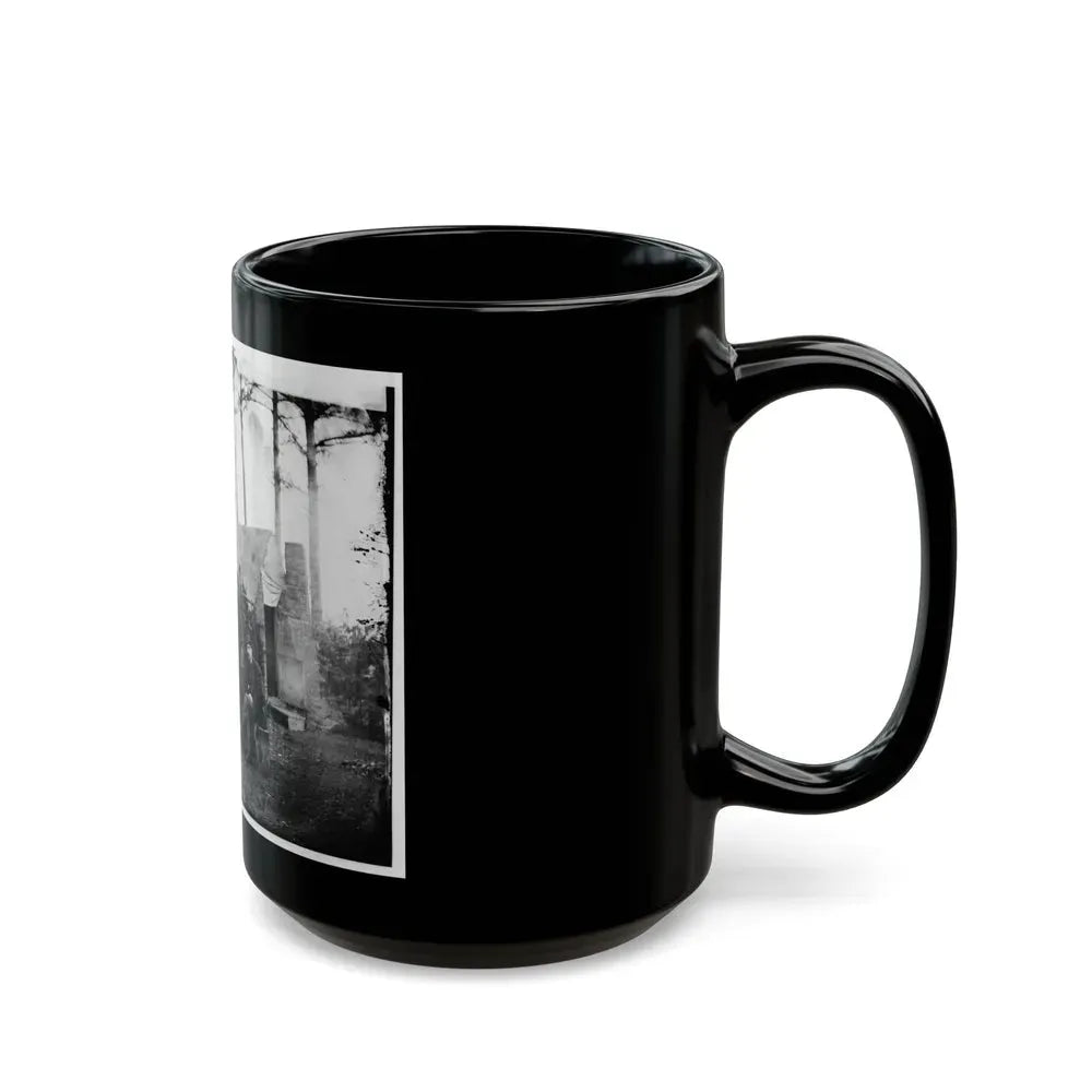 Brandy Station, Virginia. Group Of Officers, Headquarters, Army Of The Potomac (U.S. Civil War) Black Coffee Mug - Go Mug Yourself