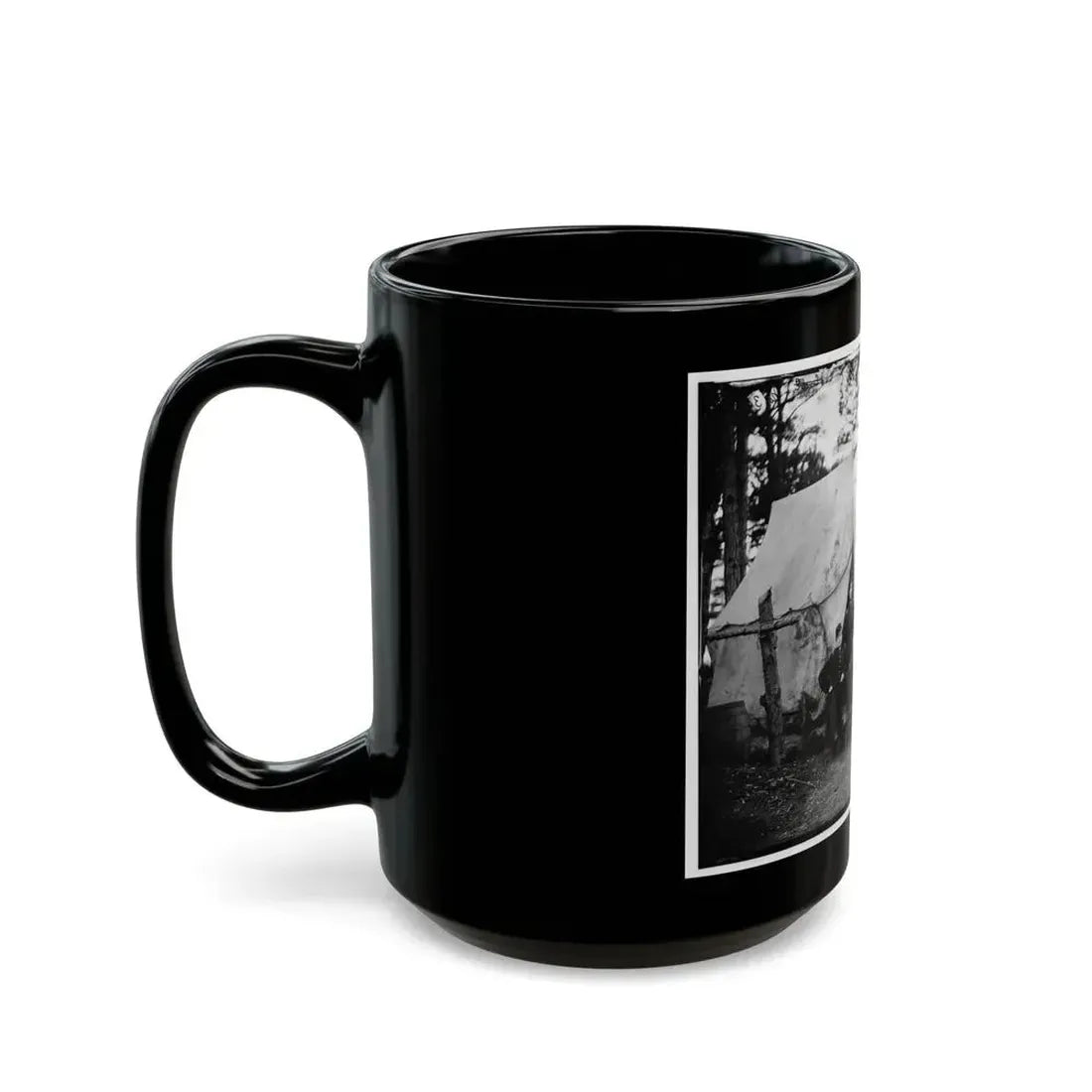 Brandy Station, Virginia. Group Of Officers, Headquarters, Army Of The Potomac (U.S. Civil War) Black Coffee Mug - Go Mug Yourself