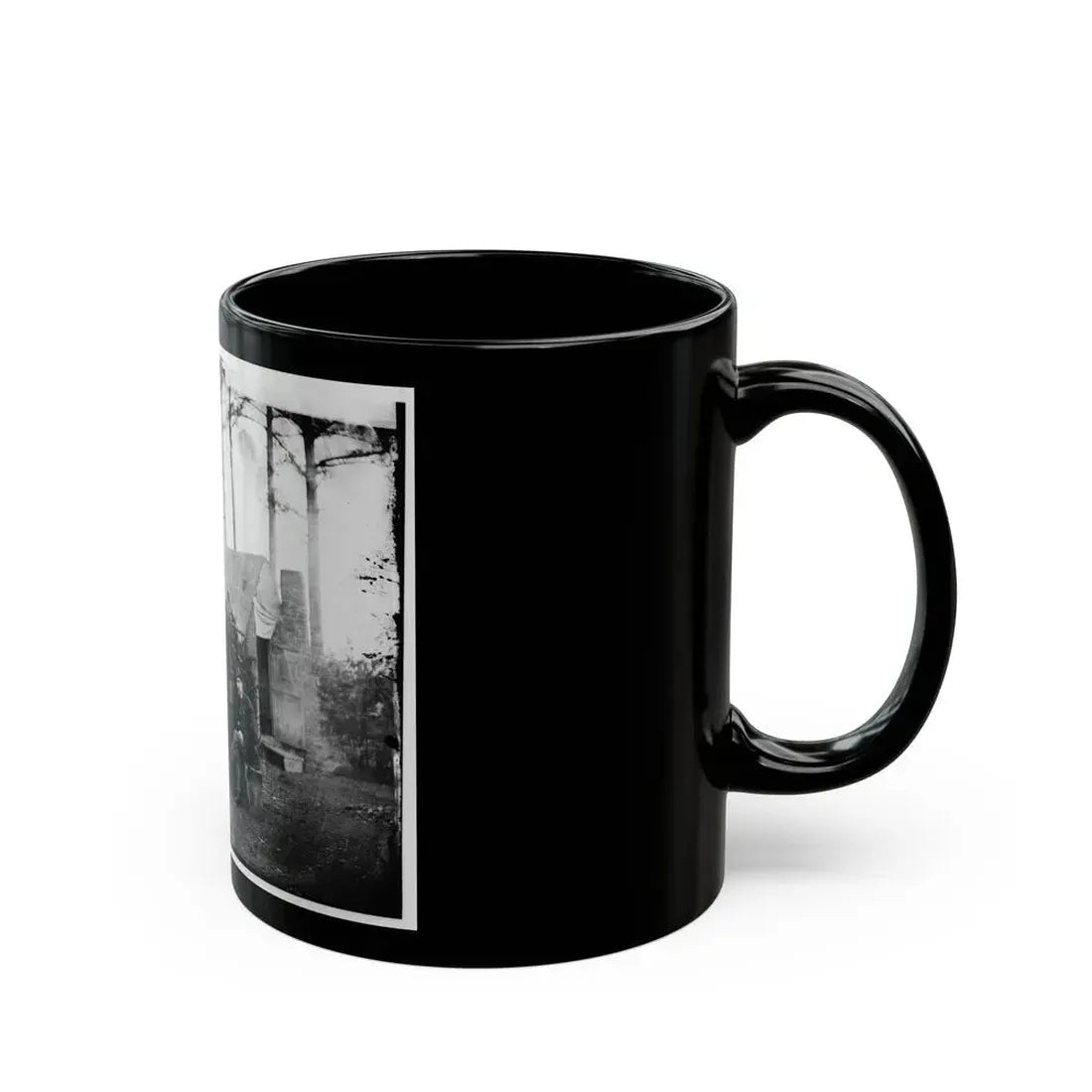 Brandy Station, Virginia. Group Of Officers, Headquarters, Army Of The Potomac (U.S. Civil War) Black Coffee Mug - Go Mug Yourself