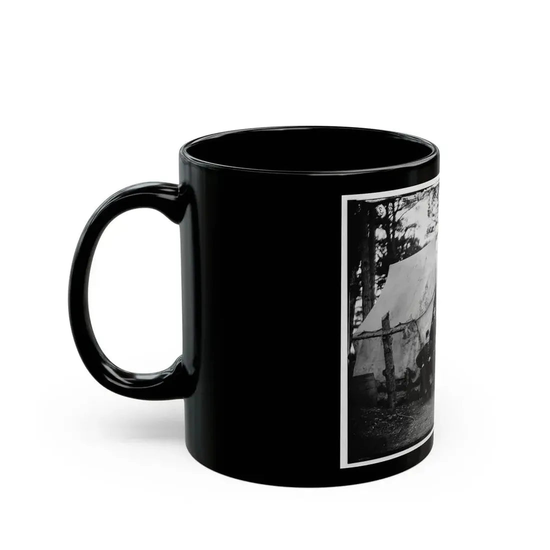 Brandy Station, Virginia. Group Of Officers, Headquarters, Army Of The Potomac (U.S. Civil War) Black Coffee Mug - Go Mug Yourself