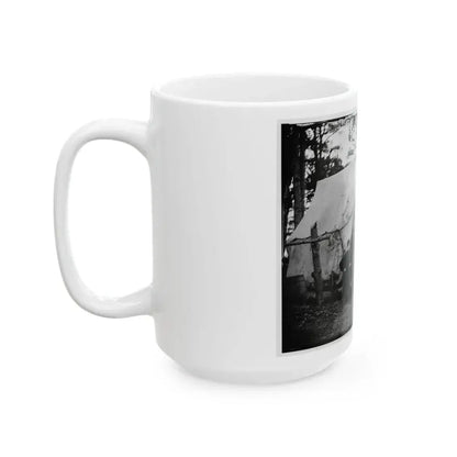 Brandy Station, Virginia. Group Of Officers, Headquarters, Army Of The Potomac (U.S. Civil War) White Coffee Mug - Go Mug Yourself