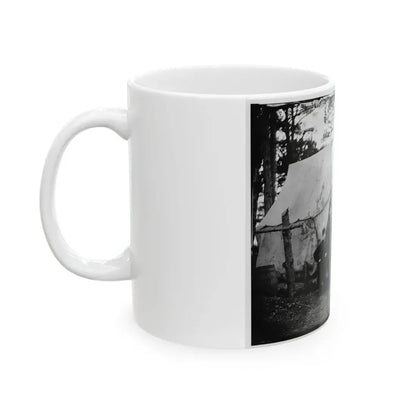 Brandy Station, Virginia. Group Of Officers, Headquarters, Army Of The Potomac (U.S. Civil War) White Coffee Mug - Go Mug Yourself