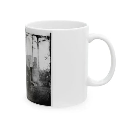 Brandy Station, Virginia. Group Of Officers, Headquarters, Army Of The Potomac (U.S. Civil War) White Coffee Mug - Go Mug Yourself