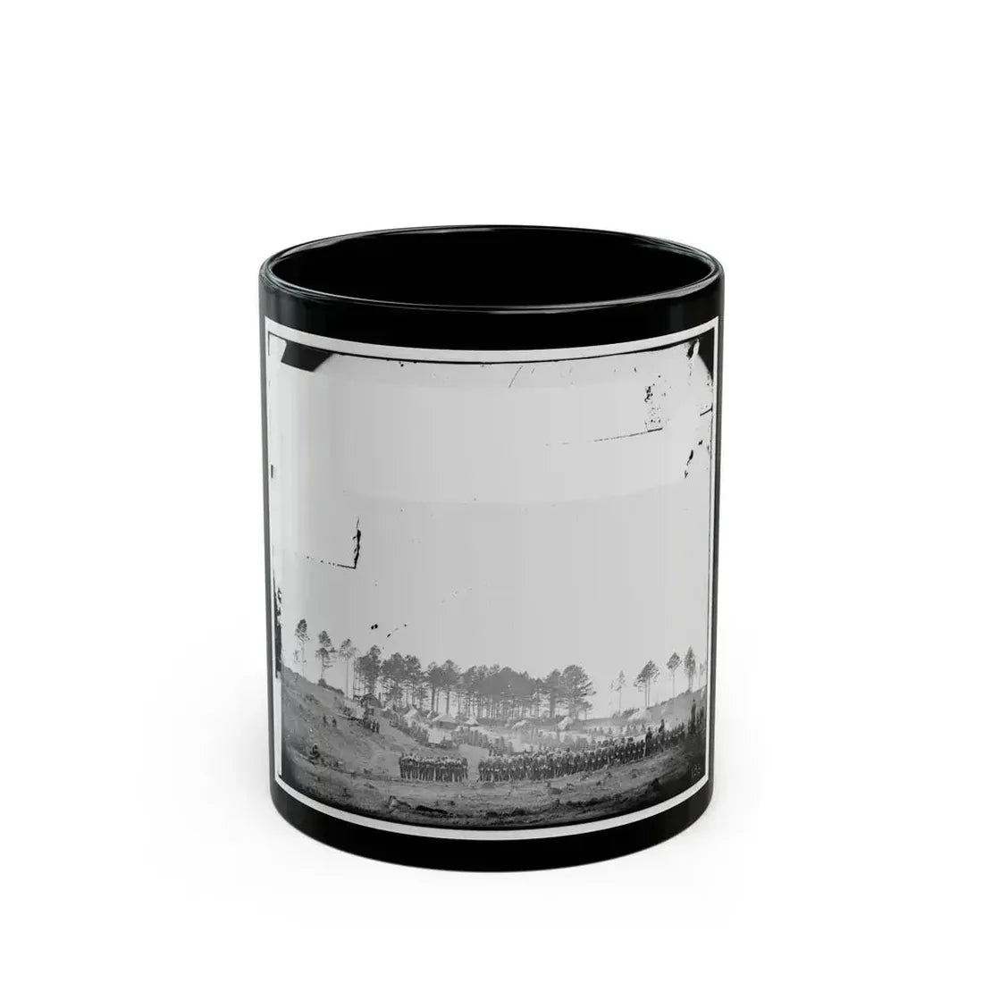 Brandy Station, Virginia. Guard Mount Of 114th Pennsylvania Infantry. 1st Division, 3rd Corps (U.S. Civil War) Black Coffee Mug 11oz - Go Mug Yourself
