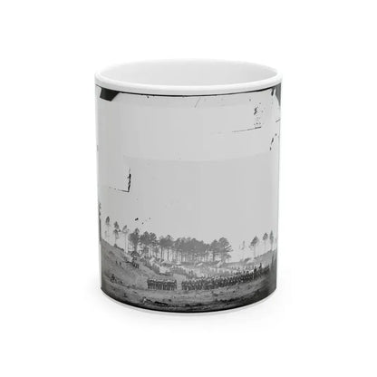 Brandy Station, Virginia. Guard Mount Of 114th Pennsylvania Infantry. 1st Division, 3rd Corps (U.S. Civil War) White Coffee Mug 11oz - Go Mug Yourself