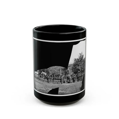 Brandy Station, Virginia. Headquarters, 1st Bridgade Horse Artillery (U.S. Civil War) Black Coffee Mug 15oz - Go Mug Yourself