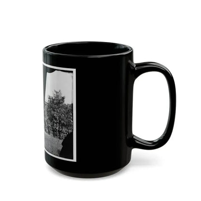 Brandy Station, Virginia. Headquarters, 1st Bridgade Horse Artillery (U.S. Civil War) Black Coffee Mug - Go Mug Yourself