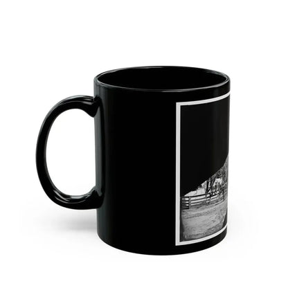 Brandy Station, Virginia. Headquarters, 1st Bridgade Horse Artillery (U.S. Civil War) Black Coffee Mug - Go Mug Yourself