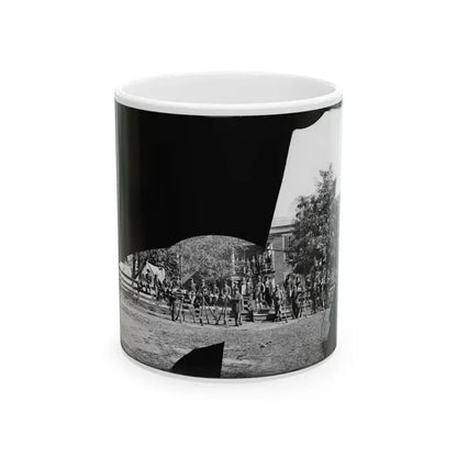 Brandy Station, Virginia. Headquarters, 1st Bridgade Horse Artillery (U.S. Civil War) White Coffee Mug 11oz - Go Mug Yourself
