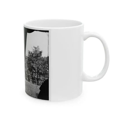 Brandy Station, Virginia. Headquarters, 1st Bridgade Horse Artillery (U.S. Civil War) White Coffee Mug - Go Mug Yourself