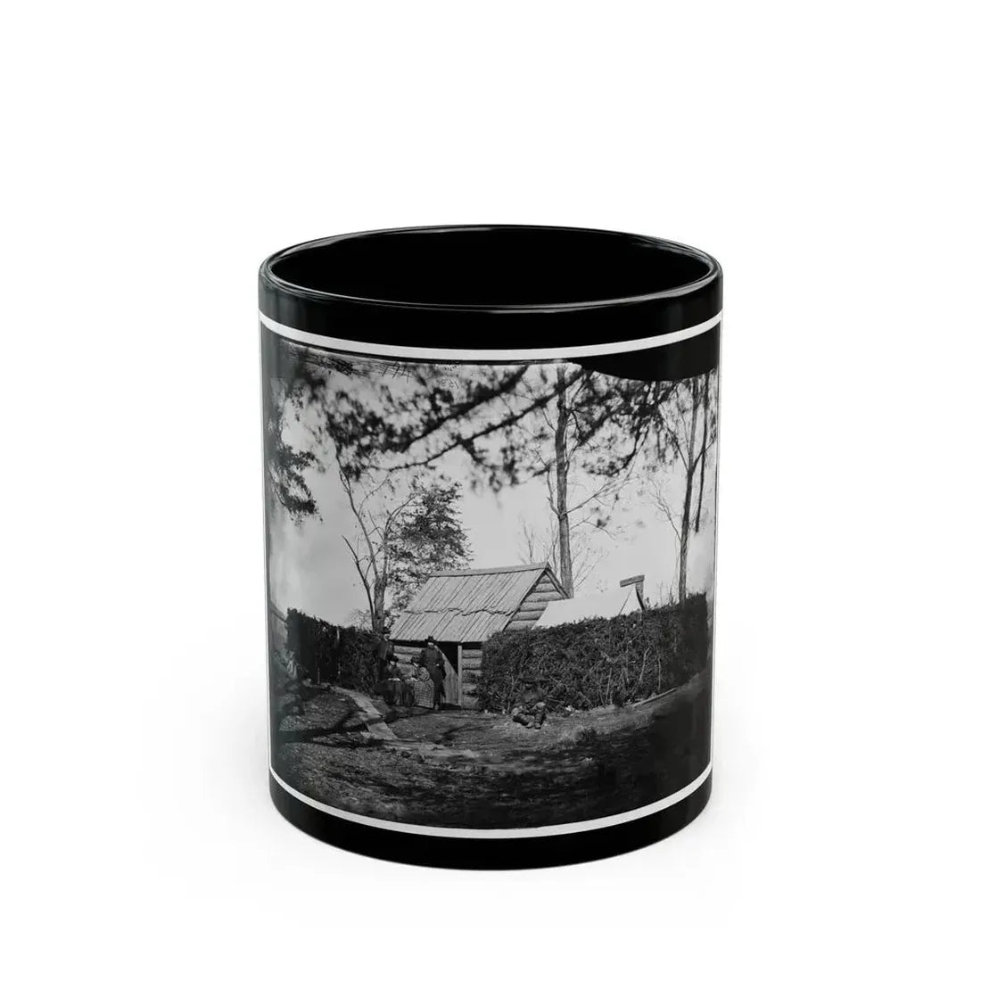 Brandy Station, Virginia. Headquarters, 5th Army Corps (U.S. Civil War) Black Coffee Mug 11oz - Go Mug Yourself