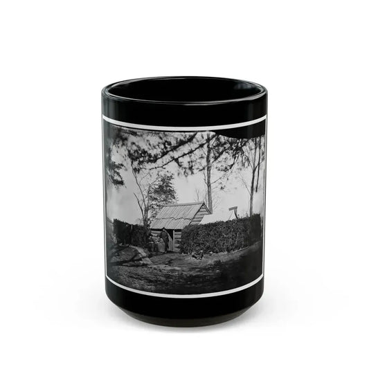 Brandy Station, Virginia. Headquarters, 5th Army Corps (U.S. Civil War) Black Coffee Mug 15oz - Go Mug Yourself