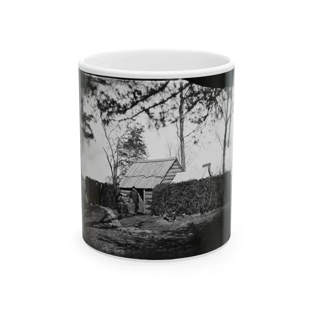 Brandy Station, Virginia. Headquarters, 5th Army Corps (U.S. Civil War) White Coffee Mug 11oz - Go Mug Yourself