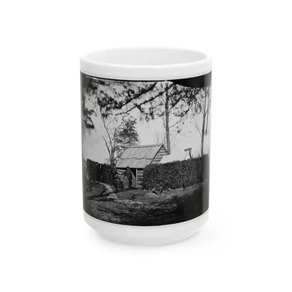 Brandy Station, Virginia. Headquarters, 5th Army Corps (U.S. Civil War) White Coffee Mug 15oz - Go Mug Yourself
