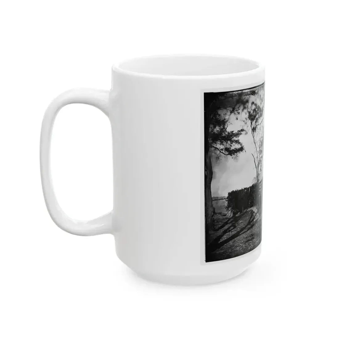 Brandy Station, Virginia. Headquarters, 5th Army Corps (U.S. Civil War) White Coffee Mug - Go Mug Yourself