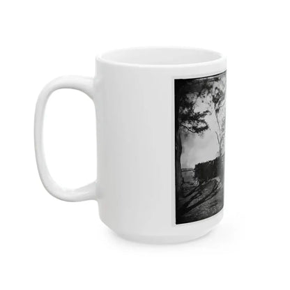 Brandy Station, Virginia. Headquarters, 5th Army Corps (U.S. Civil War) White Coffee Mug - Go Mug Yourself