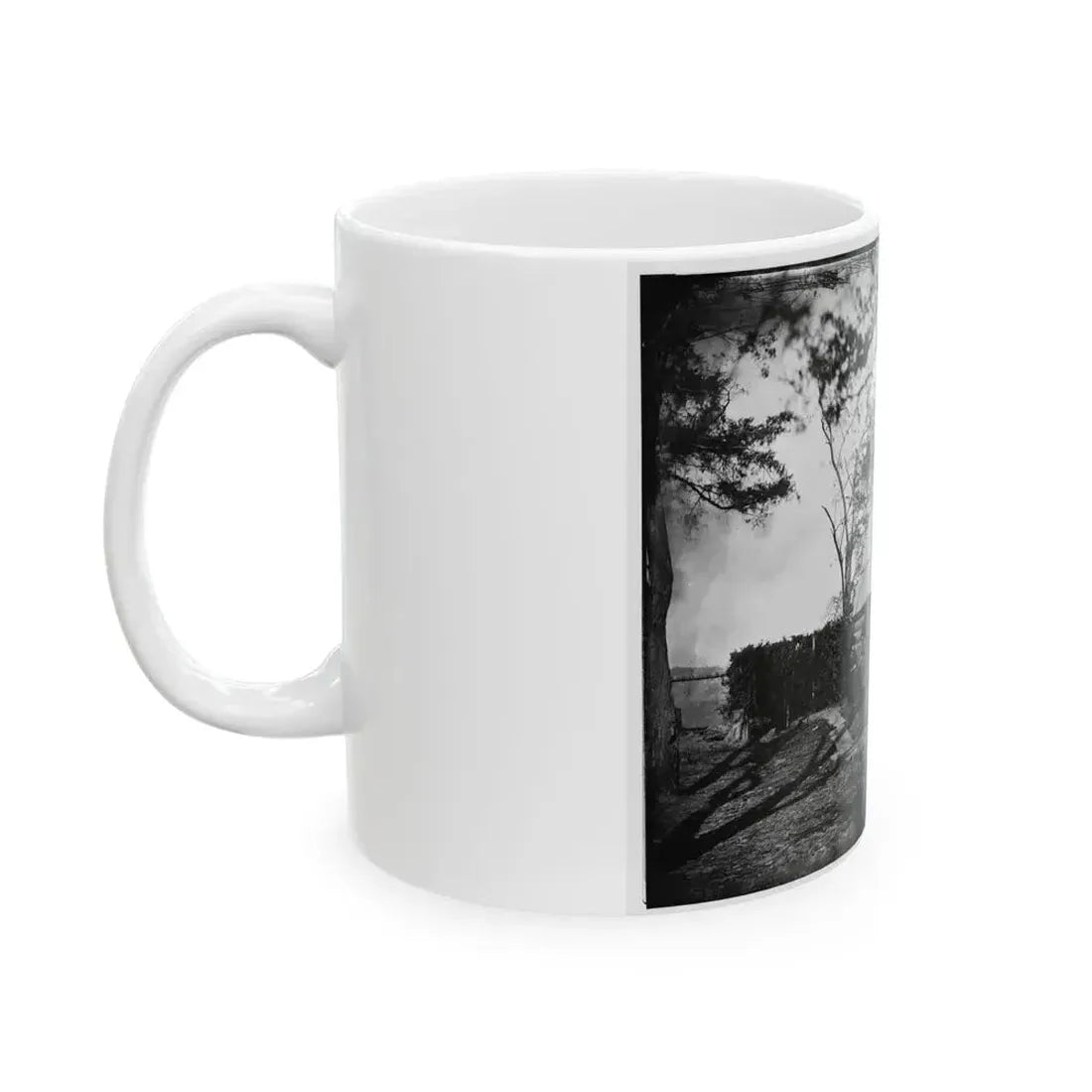 Brandy Station, Virginia. Headquarters, 5th Army Corps (U.S. Civil War) White Coffee Mug - Go Mug Yourself