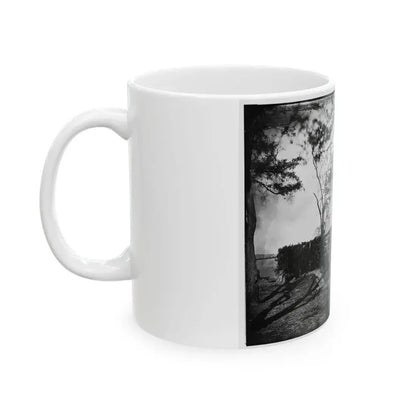 Brandy Station, Virginia. Headquarters, 5th Army Corps (U.S. Civil War) White Coffee Mug - Go Mug Yourself