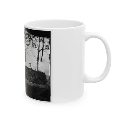 Brandy Station, Virginia. Headquarters, 5th Army Corps (U.S. Civil War) White Coffee Mug - Go Mug Yourself