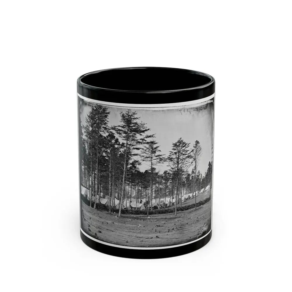 Brandy Station, Virginia. Headquarters, Army Of The Potomac. Eastern Half Of The Camp (U.S. Civil War) Black Coffee Mug 11oz - Go Mug Yourself
