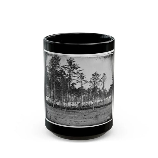Brandy Station, Virginia. Headquarters, Army Of The Potomac. Eastern Half Of The Camp (U.S. Civil War) Black Coffee Mug 15oz - Go Mug Yourself
