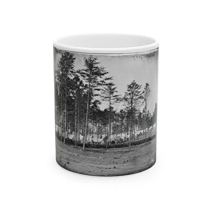 Brandy Station, Virginia. Headquarters, Army Of The Potomac. Eastern Half Of The Camp (U.S. Civil War) White Coffee Mug 11oz - Go Mug Yourself