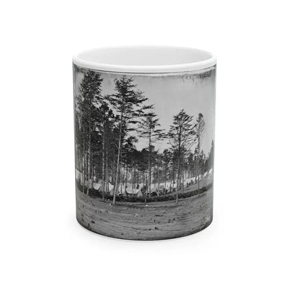 Brandy Station, Virginia. Headquarters, Army Of The Potomac. Eastern Half Of The Camp (U.S. Civil War) White Coffee Mug 11oz - Go Mug Yourself