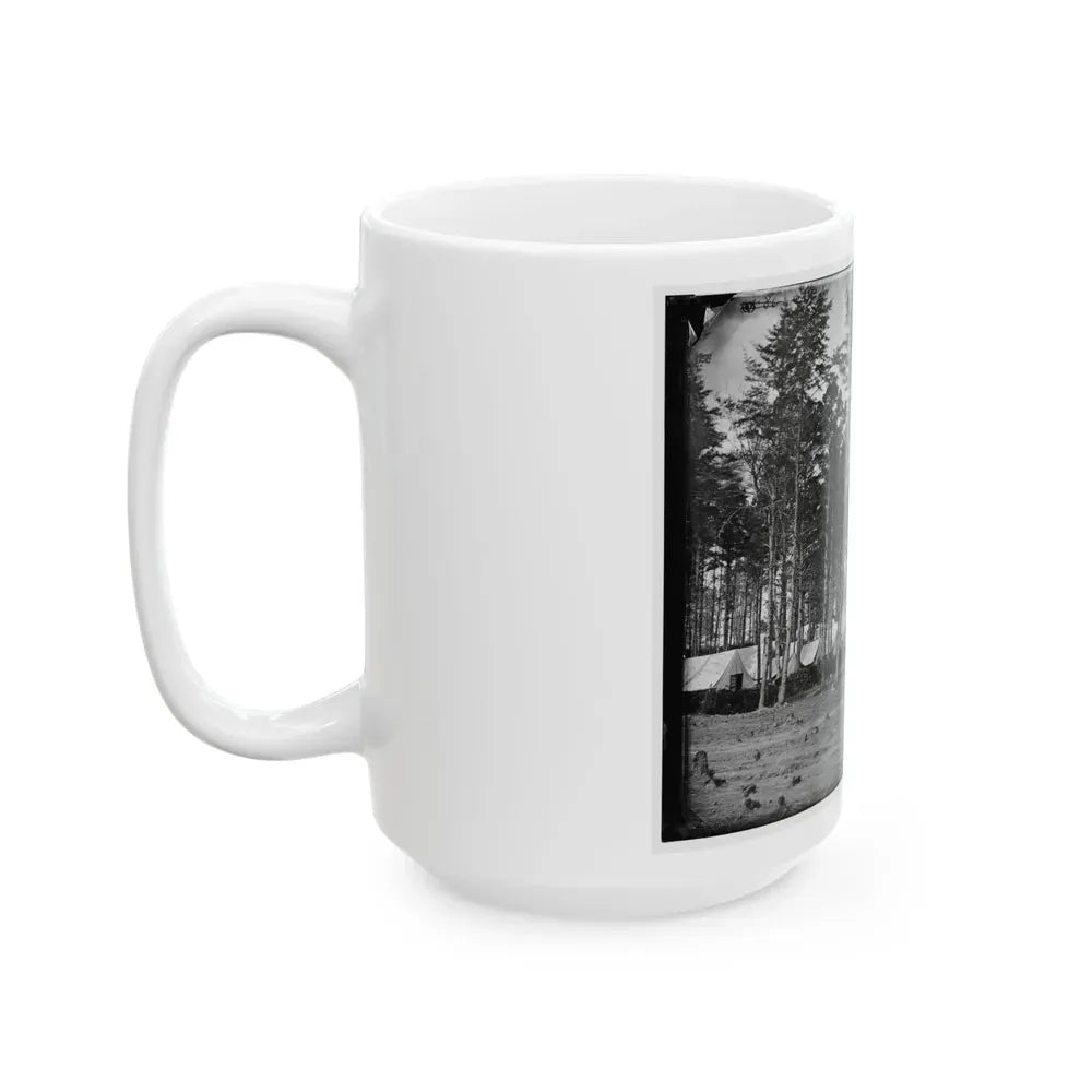 Brandy Station, Virginia. Headquarters, Army Of The Potomac. Eastern Half Of The Camp (U.S. Civil War) White Coffee Mug - Go Mug Yourself