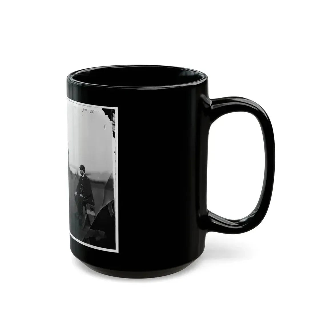 Brandy Station, Virginia. Lt. Chas W. Wolsey With Horse Headquarters Army Of The Potomac (U.S. Civil War) Black Coffee Mug - Go Mug Yourself