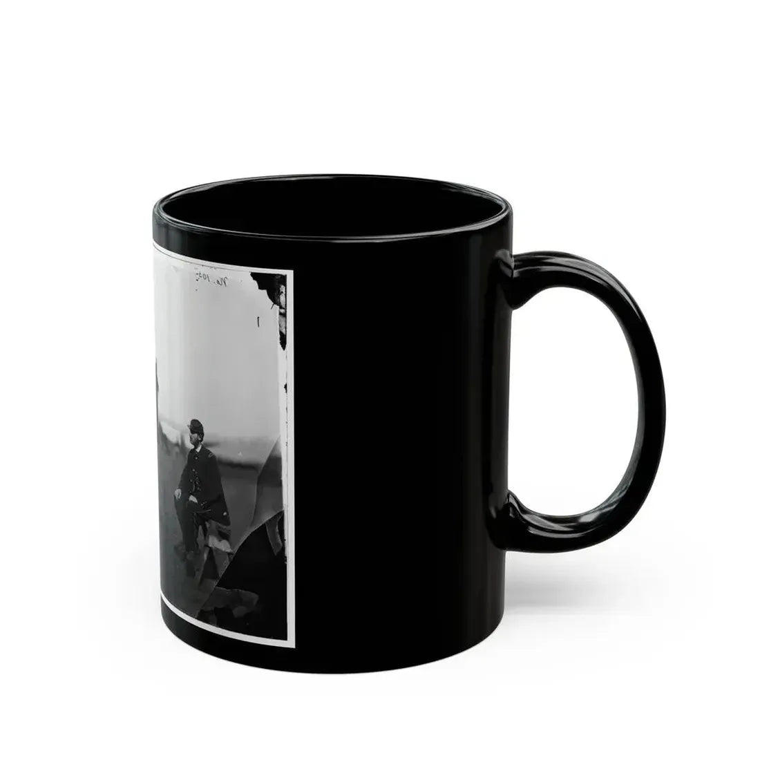 Brandy Station, Virginia. Lt. Chas W. Wolsey With Horse Headquarters Army Of The Potomac (U.S. Civil War) Black Coffee Mug - Go Mug Yourself