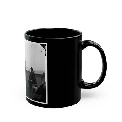 Brandy Station, Virginia. Lt. Chas W. Wolsey With Horse Headquarters Army Of The Potomac (U.S. Civil War) Black Coffee Mug - Go Mug Yourself