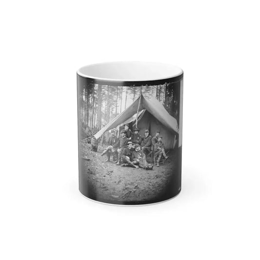 Brandy Station, Virginia. Major William Riddle and Friends. Headquarters, Army of the Potomac (U.S. Civil War) Color Changing Coffee Mug 11oz Default Title 11oz - Go Mug Yourself