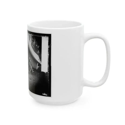 Brandy Station, Virginia. Major William Riddle And Friends. Headquarters, Army Of The Potomac (U.S. Civil War) White Coffee Mug - Go Mug Yourself