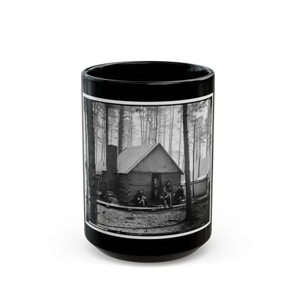 Brandy Station, Virginia. Officer's Winter Quarters Headquarters Army Of The Potomac (U.S. Civil War) Black Coffee Mug 15oz - Go Mug Yourself