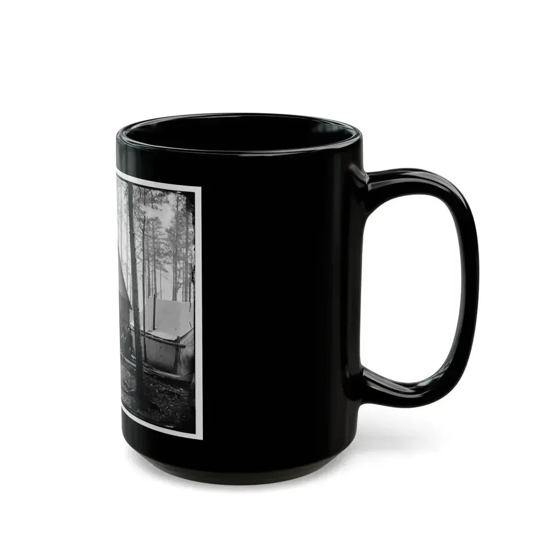 Brandy Station, Virginia. Officer's Winter Quarters Headquarters Army Of The Potomac (U.S. Civil War) Black Coffee Mug - Go Mug Yourself
