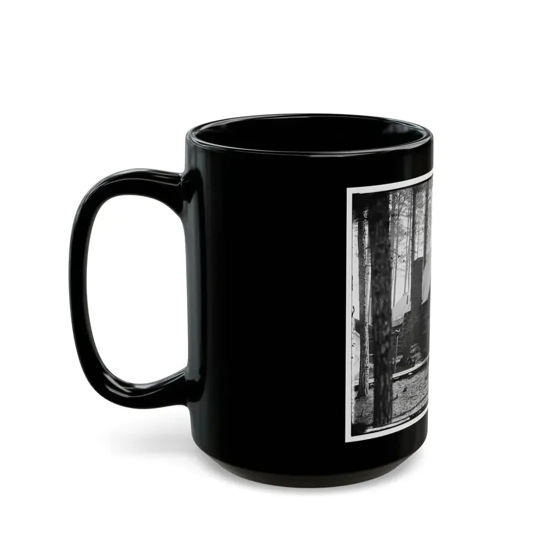 Brandy Station, Virginia. Officer's Winter Quarters Headquarters Army Of The Potomac (U.S. Civil War) Black Coffee Mug - Go Mug Yourself