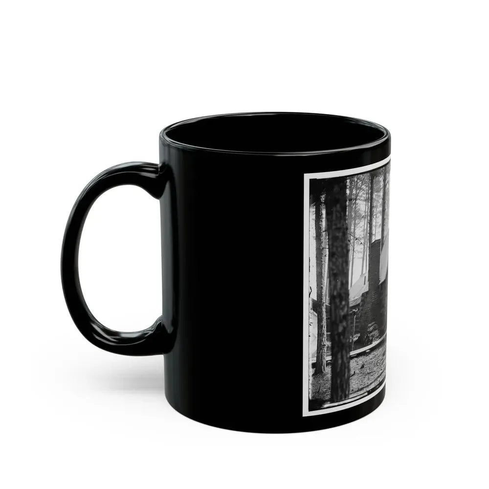 Brandy Station, Virginia. Officer's Winter Quarters Headquarters Army Of The Potomac (U.S. Civil War) Black Coffee Mug - Go Mug Yourself