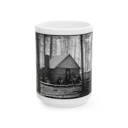 Brandy Station, Virginia. Officer's Winter Quarters Headquarters Army Of The Potomac (U.S. Civil War) White Coffee Mug 15oz - Go Mug Yourself