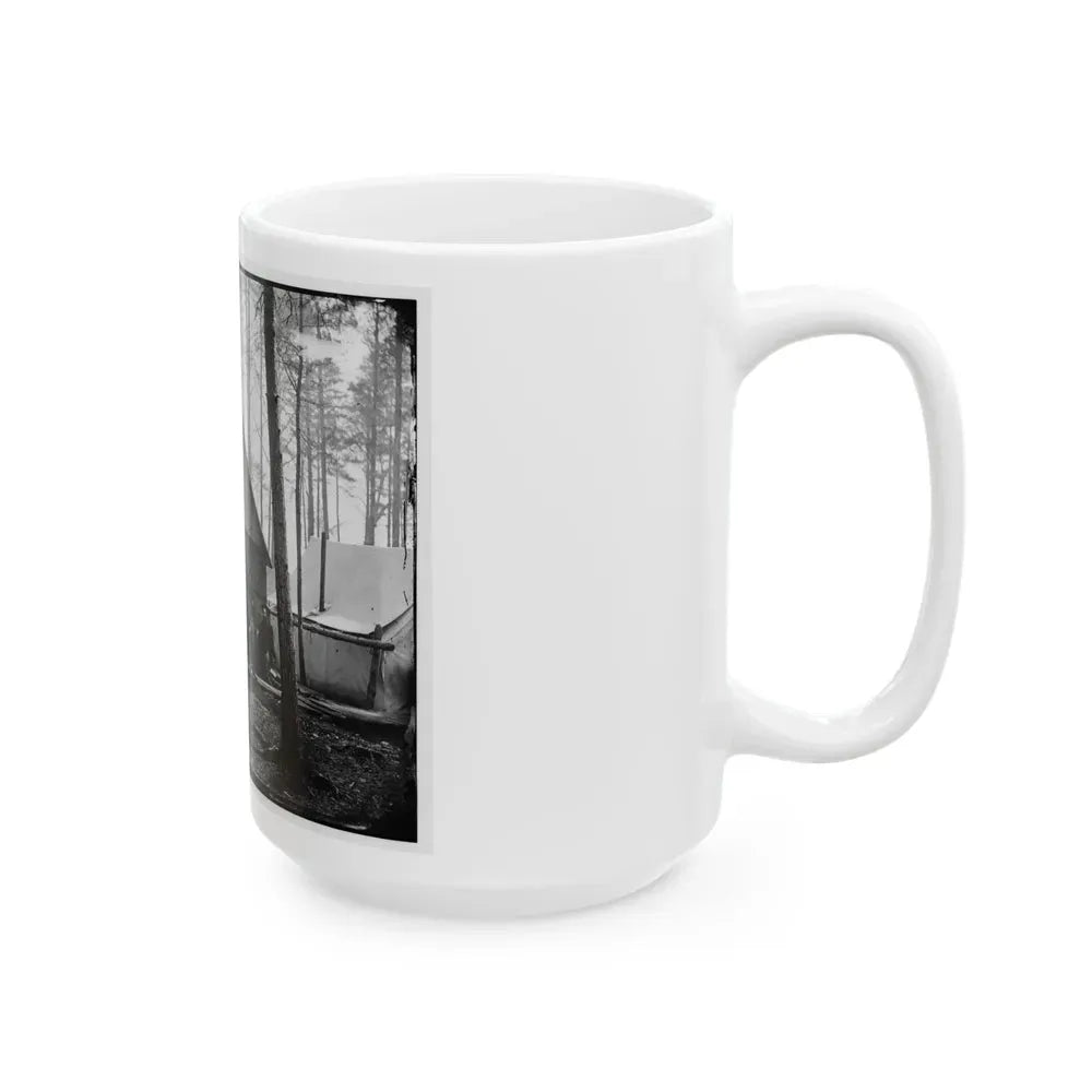 Brandy Station, Virginia. Officer's Winter Quarters Headquarters Army Of The Potomac (U.S. Civil War) White Coffee Mug - Go Mug Yourself