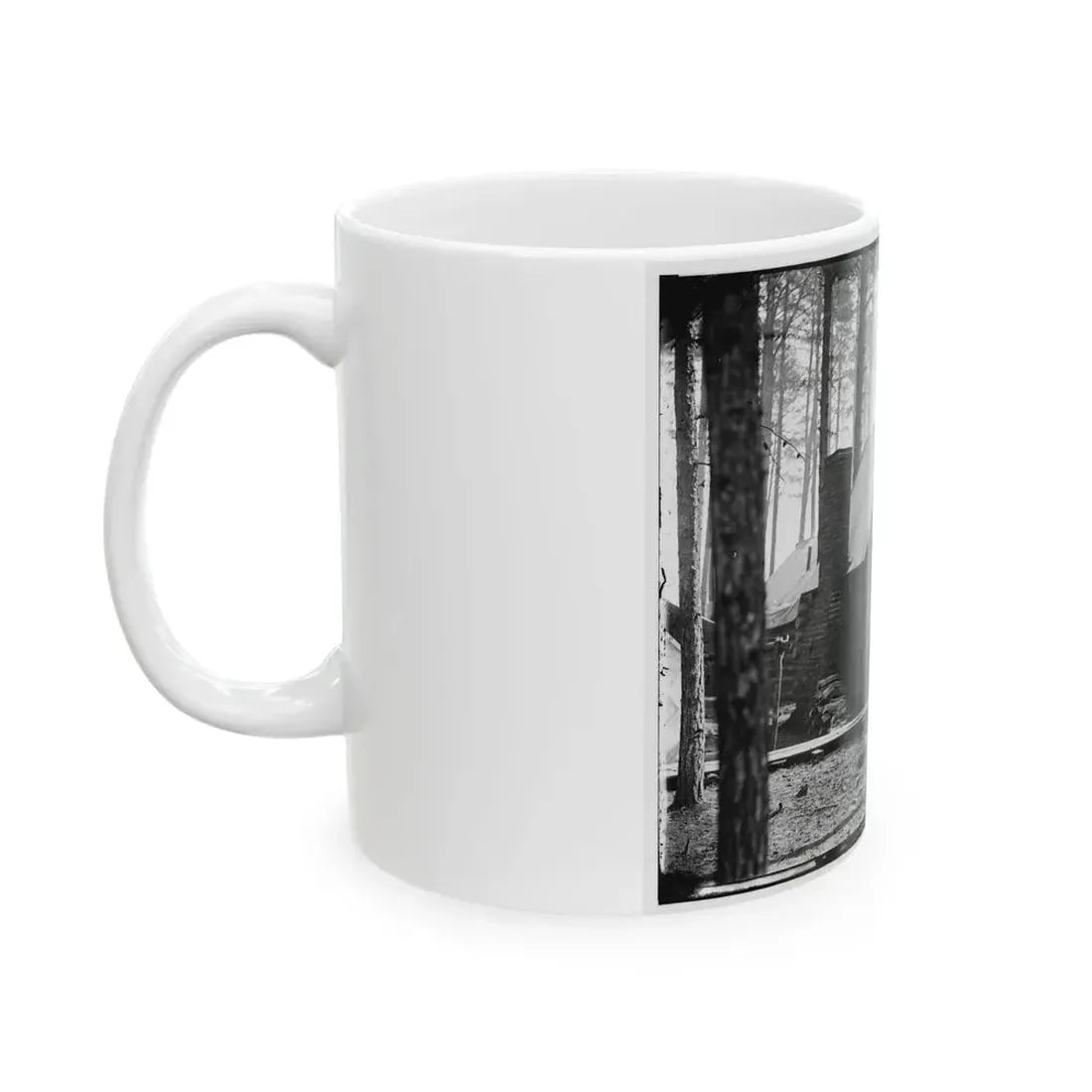 Brandy Station, Virginia. Officer's Winter Quarters Headquarters Army Of The Potomac (U.S. Civil War) White Coffee Mug - Go Mug Yourself