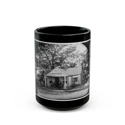 Brandy Station, Virginia . Officers' Quarters (U.S. Civil War) Black Coffee Mug 15oz - Go Mug Yourself