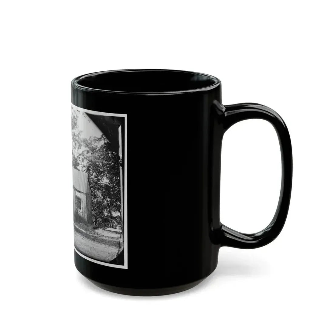 Brandy Station, Virginia . Officers' Quarters (U.S. Civil War) Black Coffee Mug - Go Mug Yourself