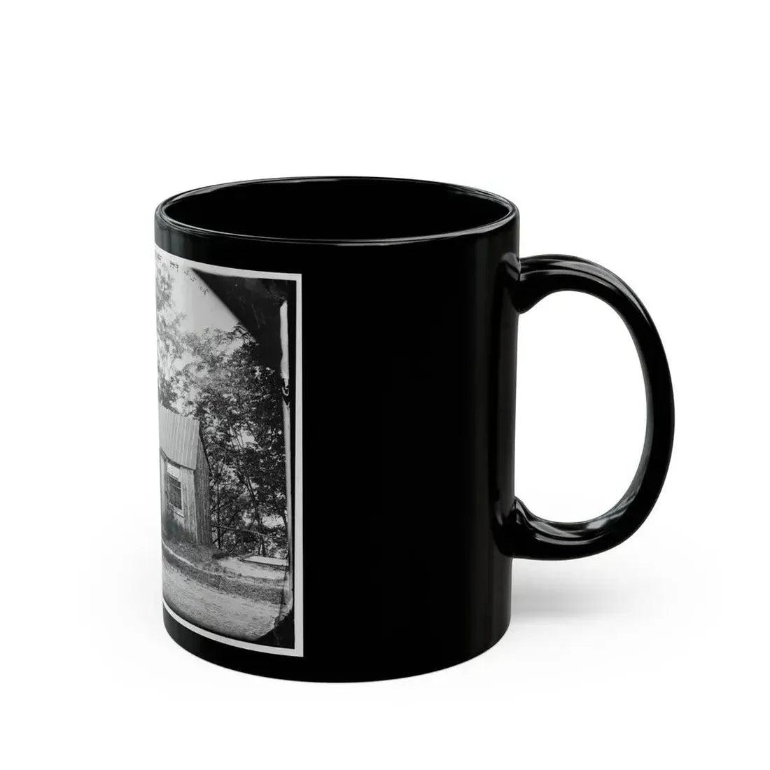 Brandy Station, Virginia . Officers' Quarters (U.S. Civil War) Black Coffee Mug - Go Mug Yourself