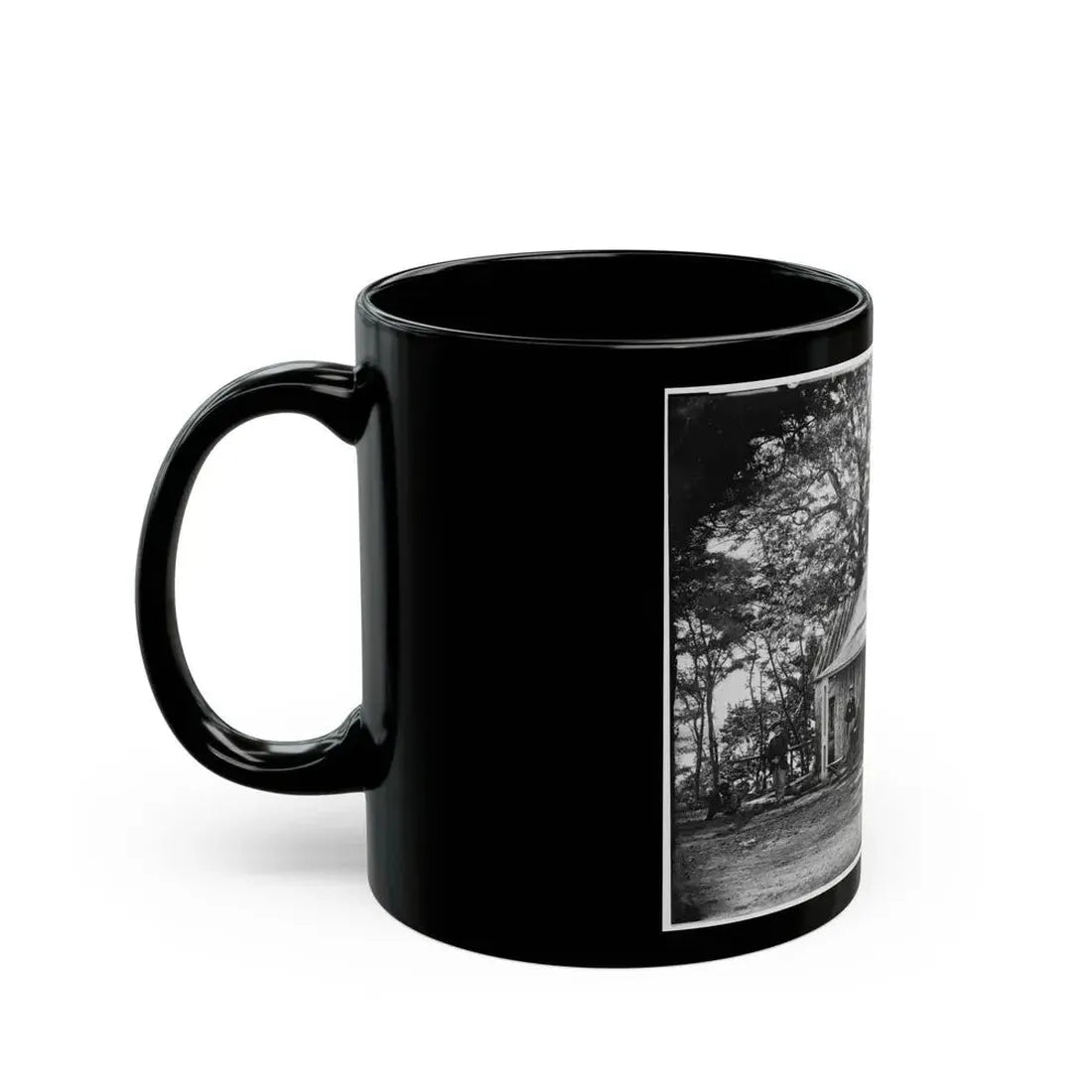 Brandy Station, Virginia . Officers' Quarters (U.S. Civil War) Black Coffee Mug - Go Mug Yourself
