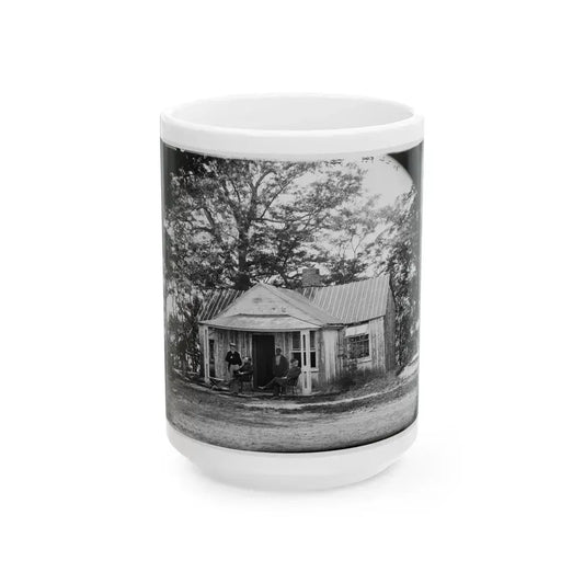 Brandy Station, Virginia . Officers' Quarters (U.S. Civil War) White Coffee Mug 15oz - Go Mug Yourself