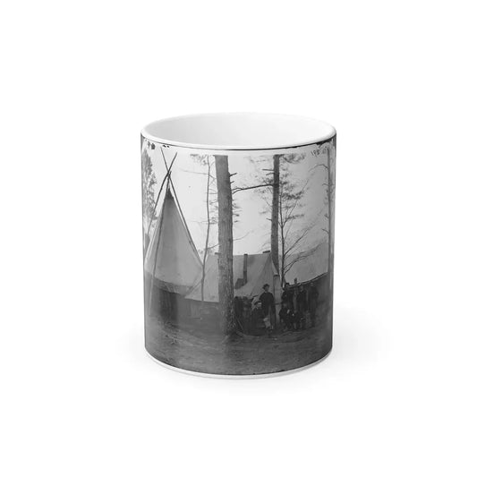 Brandy Station, Virginia. Provost Marshal Clerks, Headquarters, Army of the Potomac (U.S. Civil War) Color Changing Coffee Mug 11oz Default Title 11oz - Go Mug Yourself
