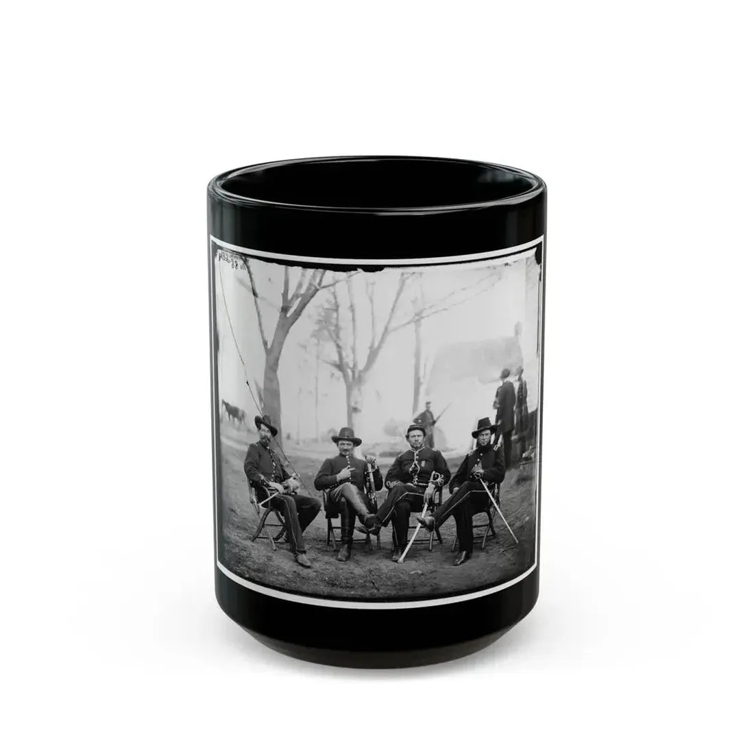 Brandy Station, Virginia. Provost Marshals Of 3d Army Corps (U.S. Civil War) Black Coffee Mug 15oz - Go Mug Yourself