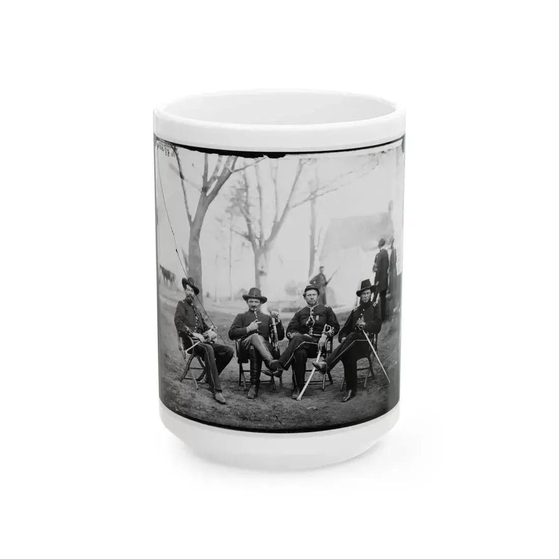 Brandy Station, Virginia. Provost Marshals Of 3d Army Corps (U.S. Civil War) White Coffee Mug 15oz - Go Mug Yourself